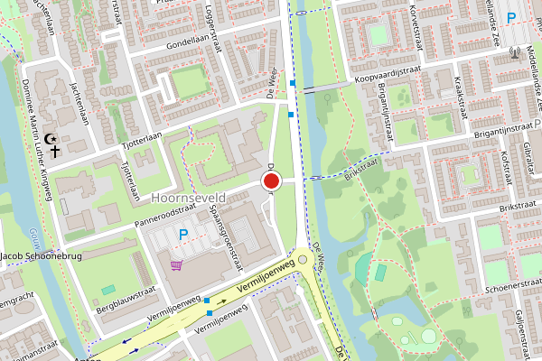 Brandweer-melding op De Weer, Zaandam op 17 juni, kaart-overzicht
