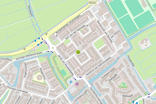 Ambulance-melding op Abraham Rademakerstraat, Ouderkerk aan de Amstel op 18 juni, kaart-overzicht