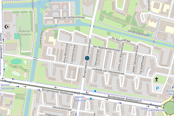 Politie-melding op Burgemeester Van Leeuwenlaan, Amsterdam op 18 juni, kaart-overzicht