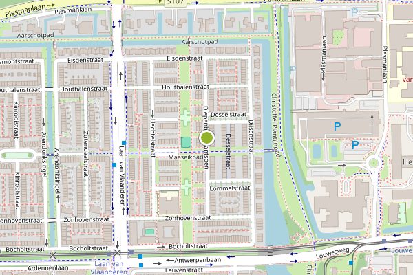 Ambulance-melding op Diepenbeekplantsoen, Amsterdam op 19 juni, kaart-overzicht