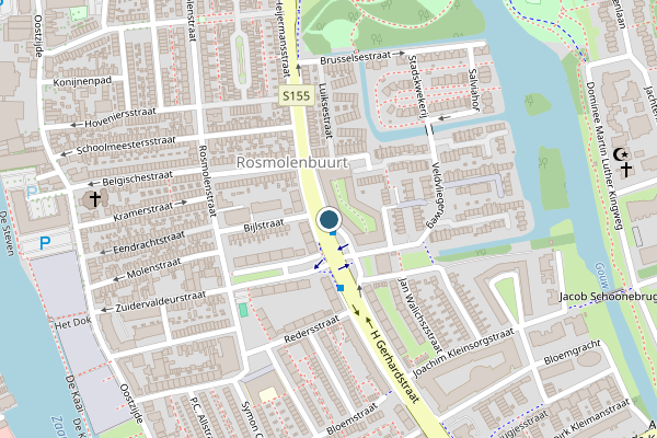 Politie-melding op H Gerhardstraat, Zaandam op 18 juni, kaart-overzicht