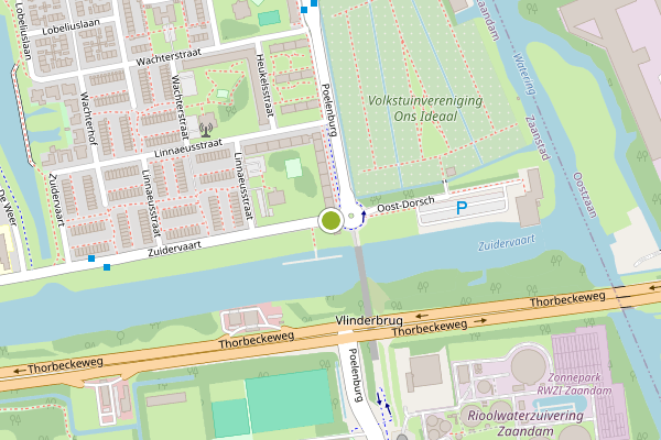 Ambulance-melding op Zuidervaart, Zaandam op 18 juni, kaart-overzicht
