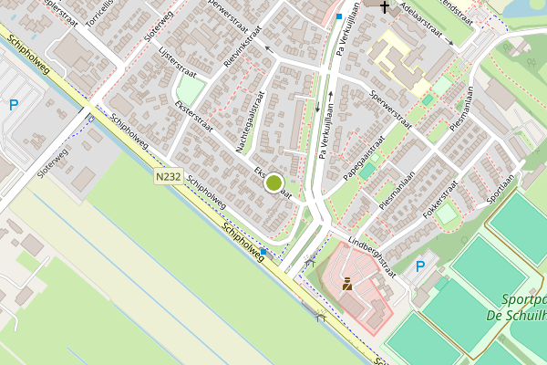 Ambulance-melding op Eksterstraat, Badhoevedorp op 20 juni, kaart-overzicht