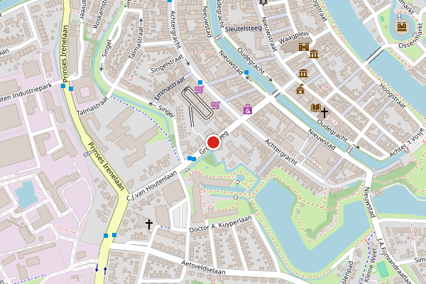 Brandweer-melding op Groeneweg, Weesp op 19 juni, kaart-overzicht