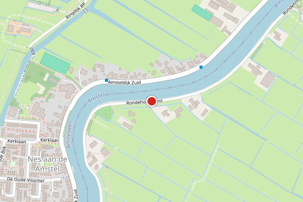 Brandweer-melding op Rondehoep West, Ouderkerk aan de Amstel op 20 juni, kaart-overzicht