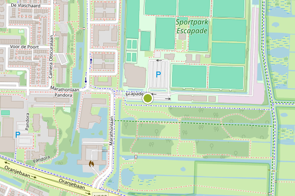 Ambulance-melding op Escapade, Amstelveen op 20 juni, kaart-overzicht