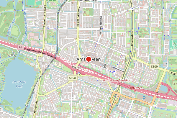 Brandweer-melding op Amstelveen op 20 juni, kaart-overzicht