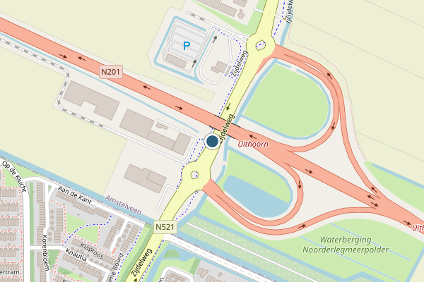 Politie-melding op Zijdelweg, Amstelveen op 19 juni, kaart-overzicht