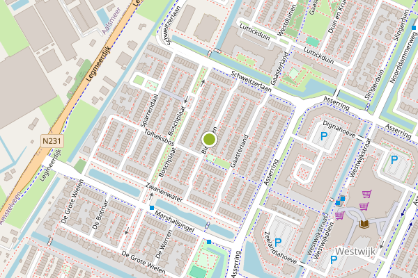Ambulance-melding op Birkhoven, Amstelveen op 19 juni, kaart-overzicht