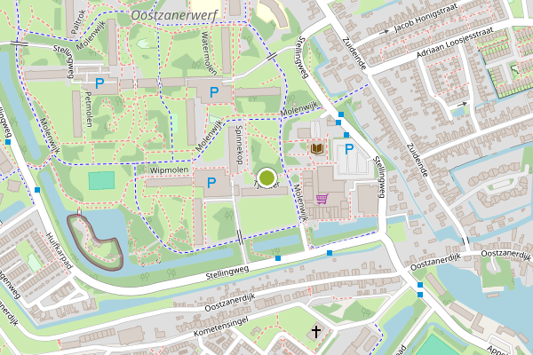 Ambulance-melding op Tjasker, Amsterdam op 20 juni, kaart-overzicht