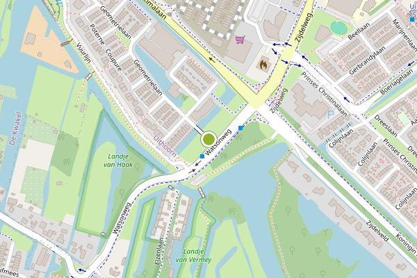 Ambulance-melding op Geometrielaan, Uithoorn op 19 juni, kaart-overzicht