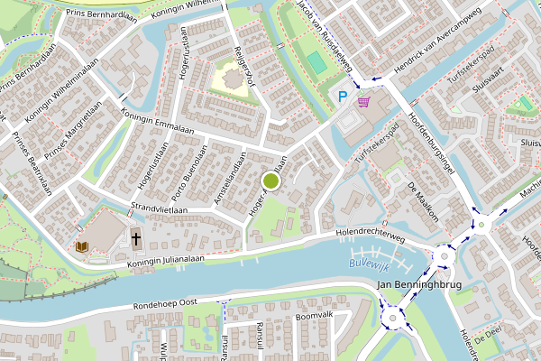 Ambulance-melding op Hoger-Amstellaan, Ouderkerk aan de Amstel op 5 mei, kaart-overzicht