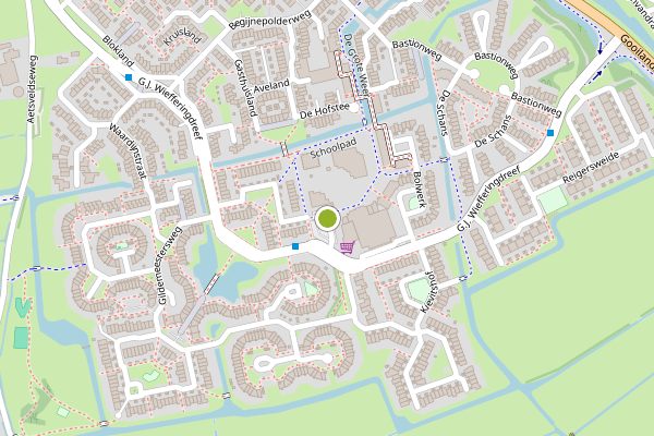 Ambulance-melding op Mr.C.Kooimancentrum, Weesp op 5 mei, kaart-overzicht