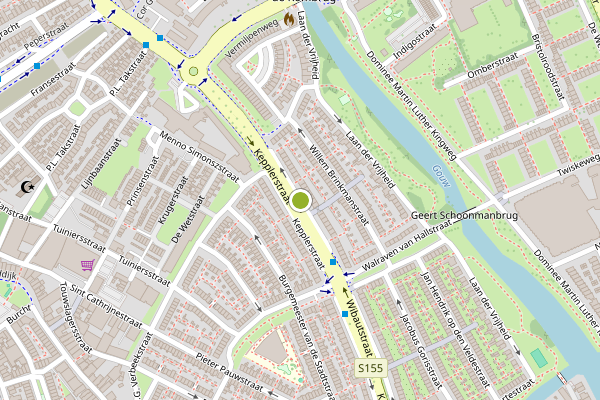 Ambulance-melding op Kepplerstraat, Zaandam op 5 mei, kaart-overzicht