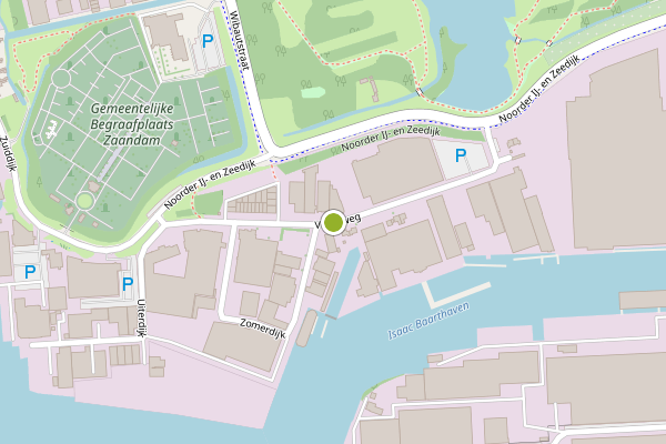 Ambulance-melding op Vredeweg, Zaandam op 5 mei, kaart-overzicht
