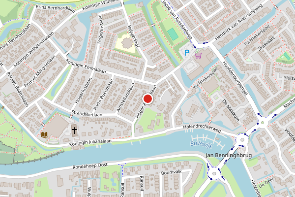 Brandweer-melding op Hoger-Amstellaan, Ouderkerk aan de Amstel op 20 juni, kaart-overzicht