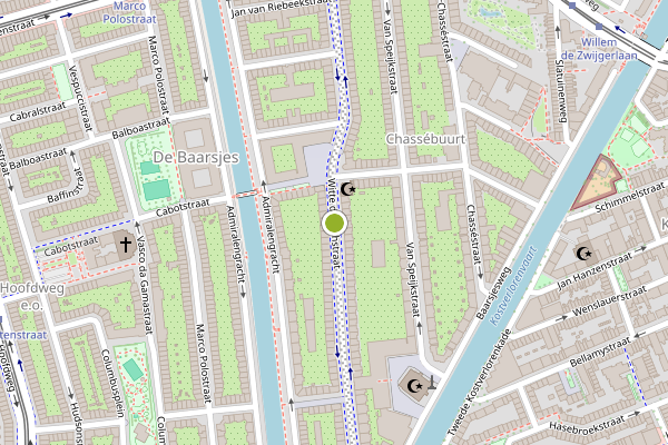 Ambulance-melding op Witte de Withstraat, Amsterdam op 20 juni, kaart-overzicht