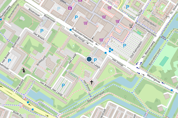 Politie-melding op Het Breed, Amsterdam op 20 juni, kaart-overzicht