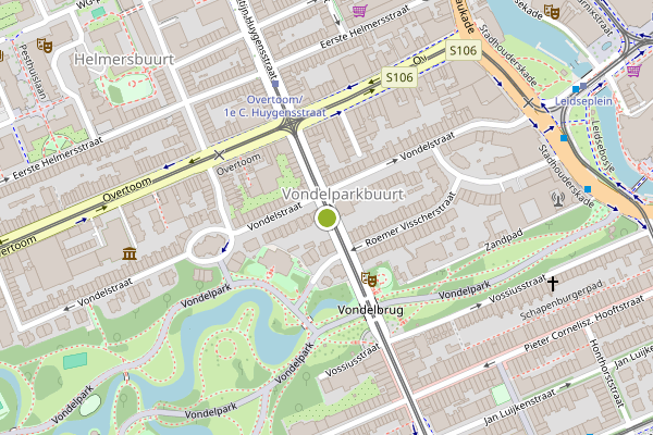 Ambulance-melding op Eerste Constantijn Huygensstraat, Amsterdam op 21 juni, kaart-overzicht