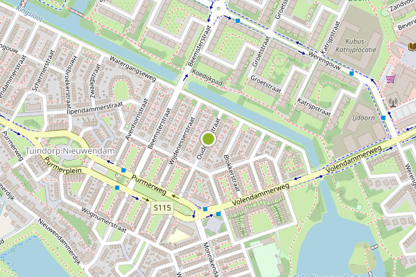 Ambulance-melding op Oudorperstraat, Amsterdam op 21 juni, kaart-overzicht