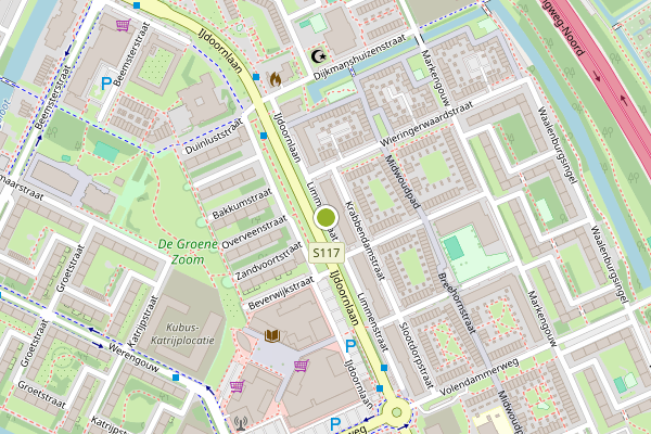 Ambulance-melding op Limmenstraat, Amsterdam op 21 juni, kaart-overzicht
