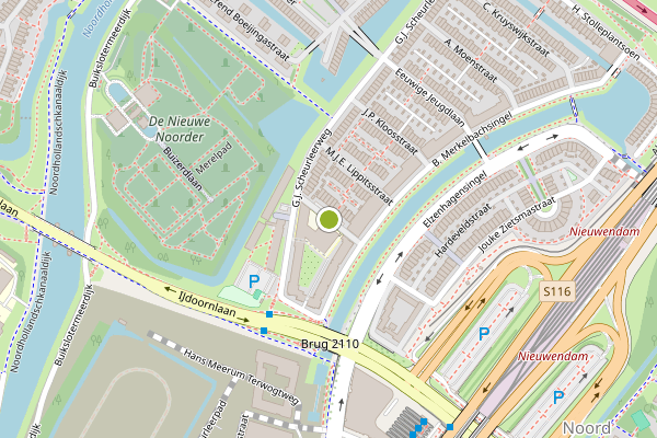 Ambulance-melding op N. Lansdorpstraat, Amsterdam op 21 juni, kaart-overzicht
