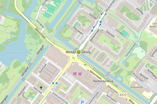 Ambulance-melding op Westerlengte, Amsterdam op 5 mei, kaart-overzicht
