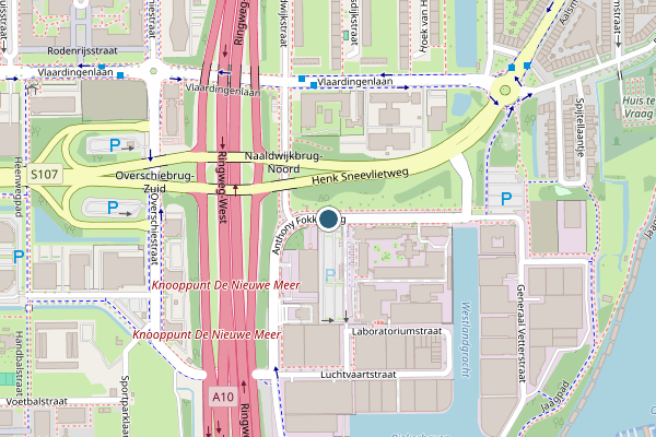 Politie-melding op Anthony Fokkerweg, Amsterdam op 5 mei, kaart-overzicht