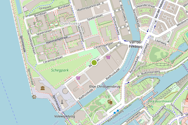 Ambulance-melding op Bercylaan, Amsterdam op 5 mei, kaart-overzicht