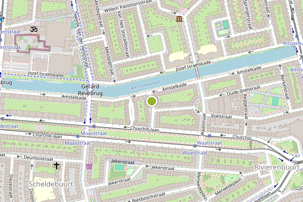 Ambulance-melding op Schipbeekstraat, Amsterdam op 21 juni, kaart-overzicht