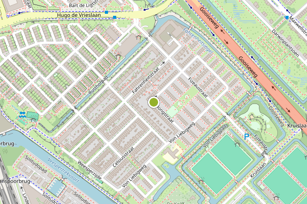Ambulance-melding op Dulongstraat, Amsterdam op 21 juni, kaart-overzicht