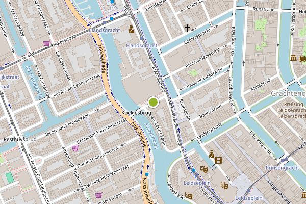 Ambulance-melding op Nieuwe Passeerdersstraat, Amsterdam op 21 juni, kaart-overzicht
