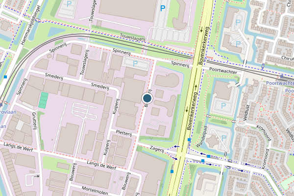 Politie-melding op Bouwerij, Amstelveen op 22 juni, kaart-overzicht