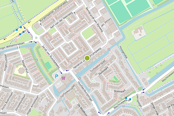 Ambulance-melding op Hendrick van Avercampweg, Ouderkerk aan de Amstel op 21 juni, kaart-overzicht