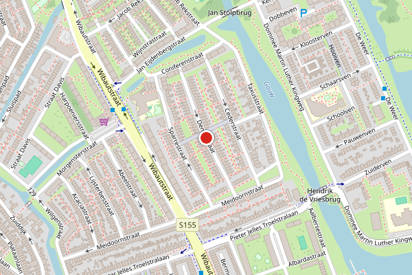 Brandweer-melding op Dennestraat, Zaandam op 22 juni, kaart-overzicht