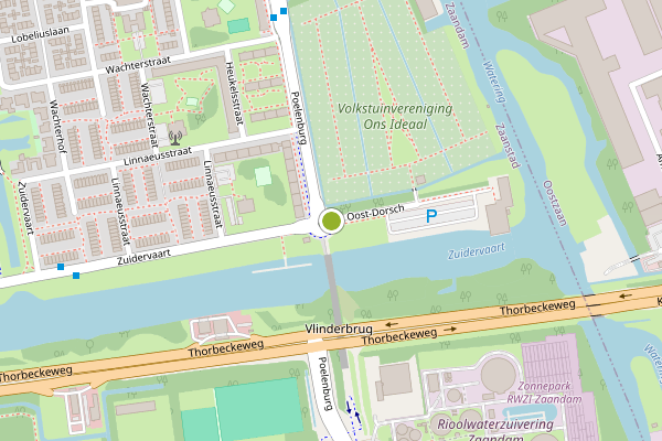 Ambulance-melding op Oost-Dorsch, Zaandam op 21 juni, kaart-overzicht