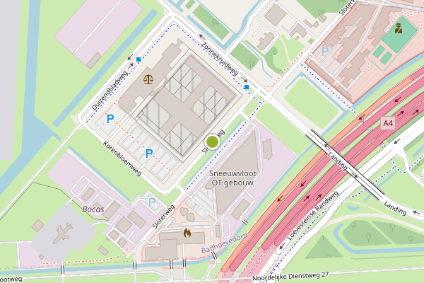 Ambulance-melding op Sloterweg, Badhoevedorp op 22 juni, kaart-overzicht
