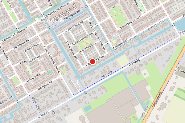 Brandweer-melding op J. Schaperstraat, Aalsmeer op 22 juni, kaart-overzicht