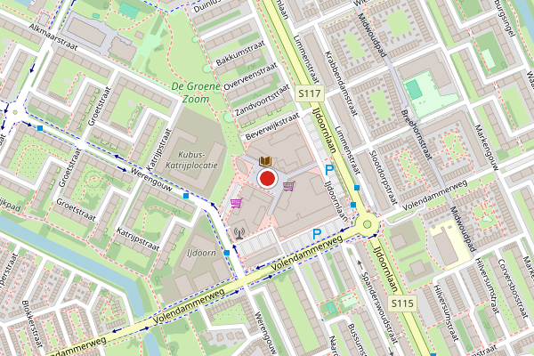 Brandweer-melding op Waterlandplein, Amsterdam op 22 juni, kaart-overzicht
