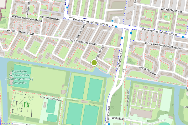 Ambulance-melding op Dudok de Withof, Amsterdam op 22 juni, kaart-overzicht