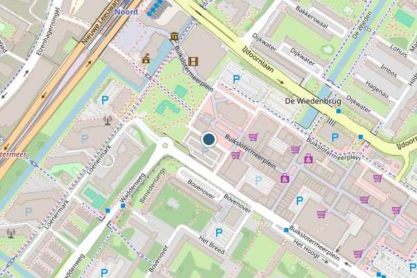 Politie-melding op Buikslotermeerplein, Amsterdam op 22 juni, kaart-overzicht