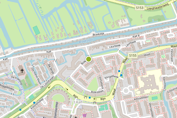Ambulance-melding op Bolksbeek, Zaandam op 22 juni, kaart-overzicht