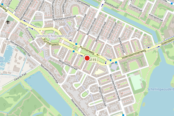 Brandweer-melding op Wijdenesserstraat, Amsterdam op 23 juni, kaart-overzicht