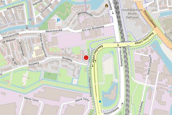 Brandweer-melding op Korte Ringweg, Zaandam op 23 juni, kaart-overzicht