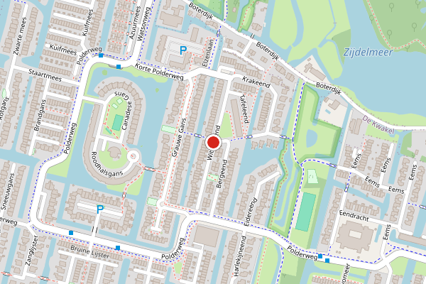 Brandweer-melding op Witkopeend, Uithoorn op 6 mei, kaart-overzicht