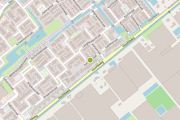 Ambulance-melding op Darwinstraat, Kudelstaart op 23 juni, kaart-overzicht