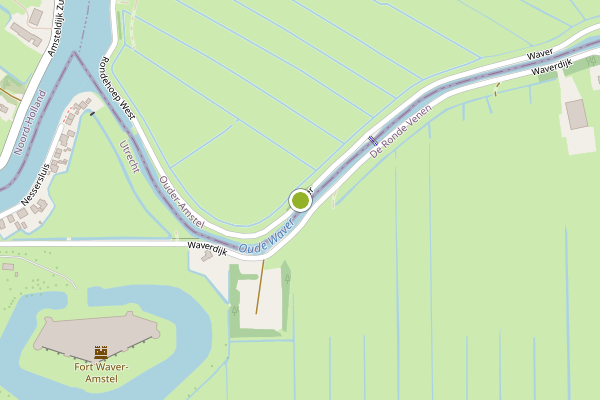 Ambulance-melding op Waver, Ouderkerk aan de Amstel op 23 juni, kaart-overzicht