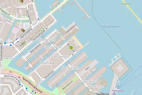 Ambulance-melding op Revaleiland, Amsterdam op 23 juni, kaart-overzicht
