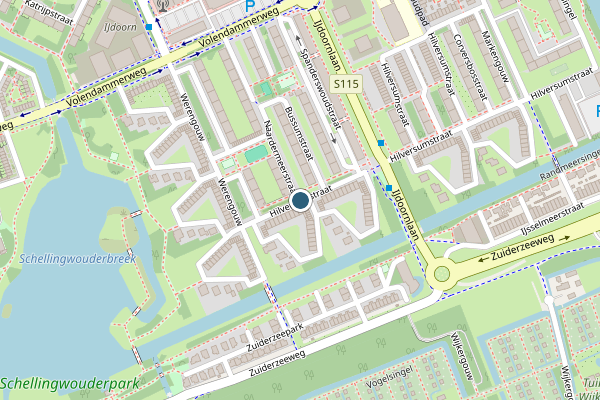 Politie-melding op Hilversumstraat, Amsterdam op 23 juni, kaart-overzicht