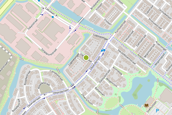 Ambulance-melding op Silenestraat, Badhoevedorp op 24 juni, kaart-overzicht